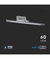 13W LED Bilde-/Speillampe - Krom, 3000K, Ø640mm