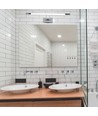 8W LED bilde-/speillampe, krom - 50cm, vippbar, 3000K/4000K, inkl. lyskilde