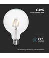 G125 LED-pære 12,5W E27 - Kultråd, Klar deksel, 3000K