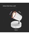 6W LED vegglampe - 3000K, hvit, inkl. lyskilde, innendørs/fasade