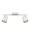 12W dobbel LED vegglampe - 3000K, hvit