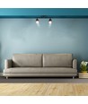 12W LED vegglampe - Sort, 3000K