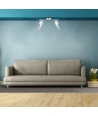 12W LED vegglampe med dobbelt hode - 4000K, hvit, justerbar, 960lm, innendørs