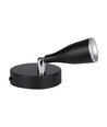 4,5W LED vegglampe - 420lm, IP20, sort finish, inkl. lyskilde