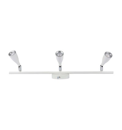 13,5W LED vegglampe - Hvit, 1260lm, 3-hoder design, inkl. lyskilde