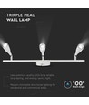 13,5W LED Vegglampe - 3000K, Hvit