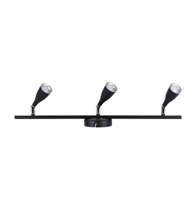 13,5W LED vegglampe - 3000K, sort
