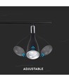 13,5W LED vegglampe - 3000K, sort
