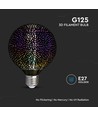 G125 LED 3D Filament Pære 4W E27 - 3000K