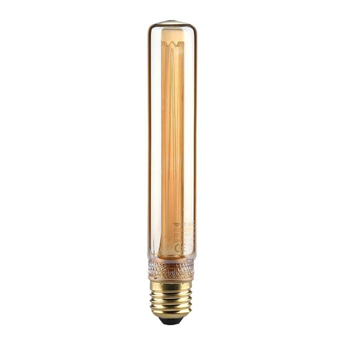 E27 2W T30 LED art filament pære - 1800K, amber glass, vintage effekt, lasergravering