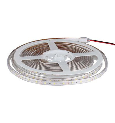 5m 4,2W/m sprutsikker LED strip - 12V, IP65, 60 LED pr. meter, 4000K