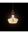 E27 8W LED filament pære - Amber glass, 620lm, 1800K, 300° lysspredning