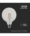 G125 LED Kulltrådspære 12W E27 - Klar Deksel, 4000K