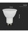 4,8W Smart GU10 Plast Spotlight - RF Kontroll, 24 Knapper, RGB+4000K, Dimbar