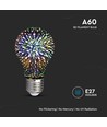 E27 3W LED-pære - A60, 3D stjerneeffekt