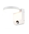 17W Rund LED vegglampe med sensor - IP65, 2480lm, hvit, PIR bevegelsessensor, 4000K