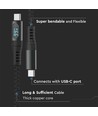 1m USB-kabel Type C - svart