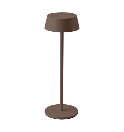 Oppladbar LED bordlampe inne/ute - Corten, touch-dimbar, IP54