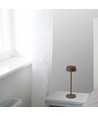Oppladbar LED bordlampe inne/ute - Corten, touch-dimbar, IP54