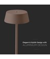 Oppladbar LED bordlampe inne/ute - Corten, touch-dimbar, IP54