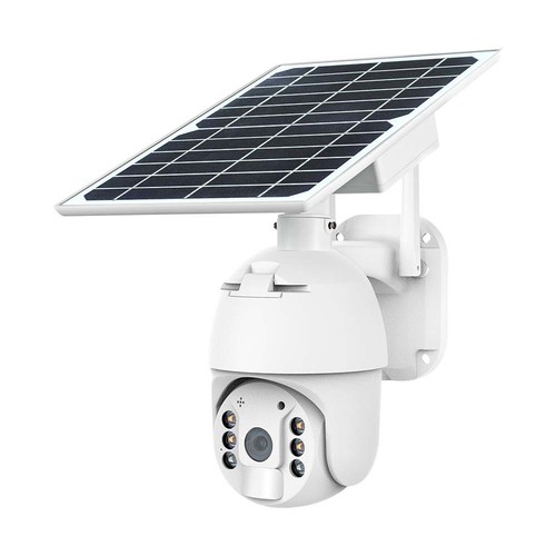 HD Smart Solenergi PTZ Kamera Sensor Hvit - Hus