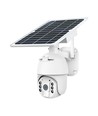 HD Smart 4G Solcelle PTZ kamera med PIR sensor - Full HD, 360° pan-tilt, hvit, inkl. solcellepanel