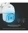 HD Smart 4G Solcelle PTZ kamera med PIR sensor - Full HD, 360° pan-tilt, hvit, inkl. solcellepanel
