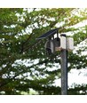 Utendørs WiFi PTZ solcelledrevet kamera - 360°, Full HD, IP65, sort