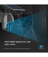 Utendørs WiFi PTZ solcelledrevet kamera - 360°, Full HD, IP65, sort