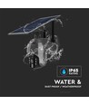 Utendørs WiFi PTZ solcelledrevet kamera - 360°, Full HD, IP65, sort
