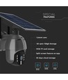 Utendørs WiFi PTZ solcelledrevet kamera - 360°, Full HD, IP65, sort