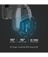 Utendørs WiFi PTZ solcelledrevet kamera - 360°, Full HD, IP65, sort