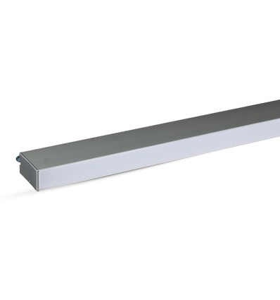 120cm 40W LED lysskinne med Samsung chip - Silver, 4000K, 120°, inkl. wireoppheng