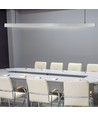 120cm 40W LED lysskinne med Samsung chip - Silver, 4000K, 120°, inkl. wireoppheng