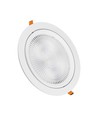 20W Ø17cm LED innfellingspanel - Samsung Chip, Hull: Ø14,5 cm, 6400K, hvit kant
