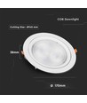 20W LED Downlight - Samsung Chip, 6400K