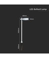 7W Pullertlampe - LED, 4000K, Hvit, IP65