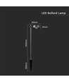 6W LED hagelampe, sort - IP54, 3000K, RA90, inkl. lyskilde