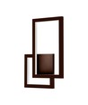 20W moderne LED vegglampe - Cortenfarget, 360°, 2400lm, IP20, 3000K, inkl. lyskilde