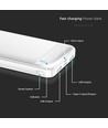 10.000mAh hurtiglader - powerbank, hvit