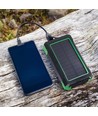 10.000mAh Solar trådløs lader powerbank - svart