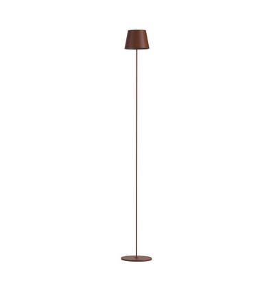 LED-lampe 4W - 4400mA batteri, 3000K, IP54, Cortenfarget hylster