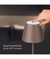 LED-lampe 4W - 4400mA batteri, 3000K, IP54, Cortenfarget hylster