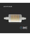 7W LED plastpære R7S - 3000K