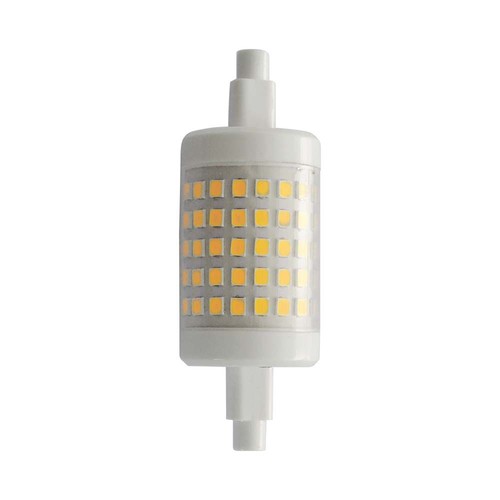 R7S 78mm / 7W LED pære - Erstatter 50W, 700lm, plast, 28mm diameter