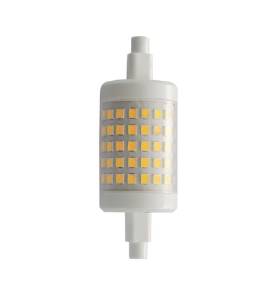 R7S 78mm / 7W LED pære - Erstatter 50W, 700lm, plast, 28mm diameter