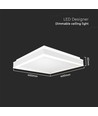 38W LED Designerlampe - 4000K, hvit, firkantet