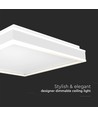 38W Designer LED-taklampe - 4000K, 400x400mm