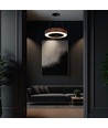 60cm 50W rund LED pendel - 125lm/W, Cortenfarget, Triac dimbar, 4000K, IP20