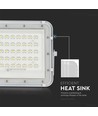 VT LED Solcelleanlegg 40W - 6400K, 5000 mAh Batteri, 3m Kabel, Smart IR Fjernkontroll, Rask Lading, Hvit.